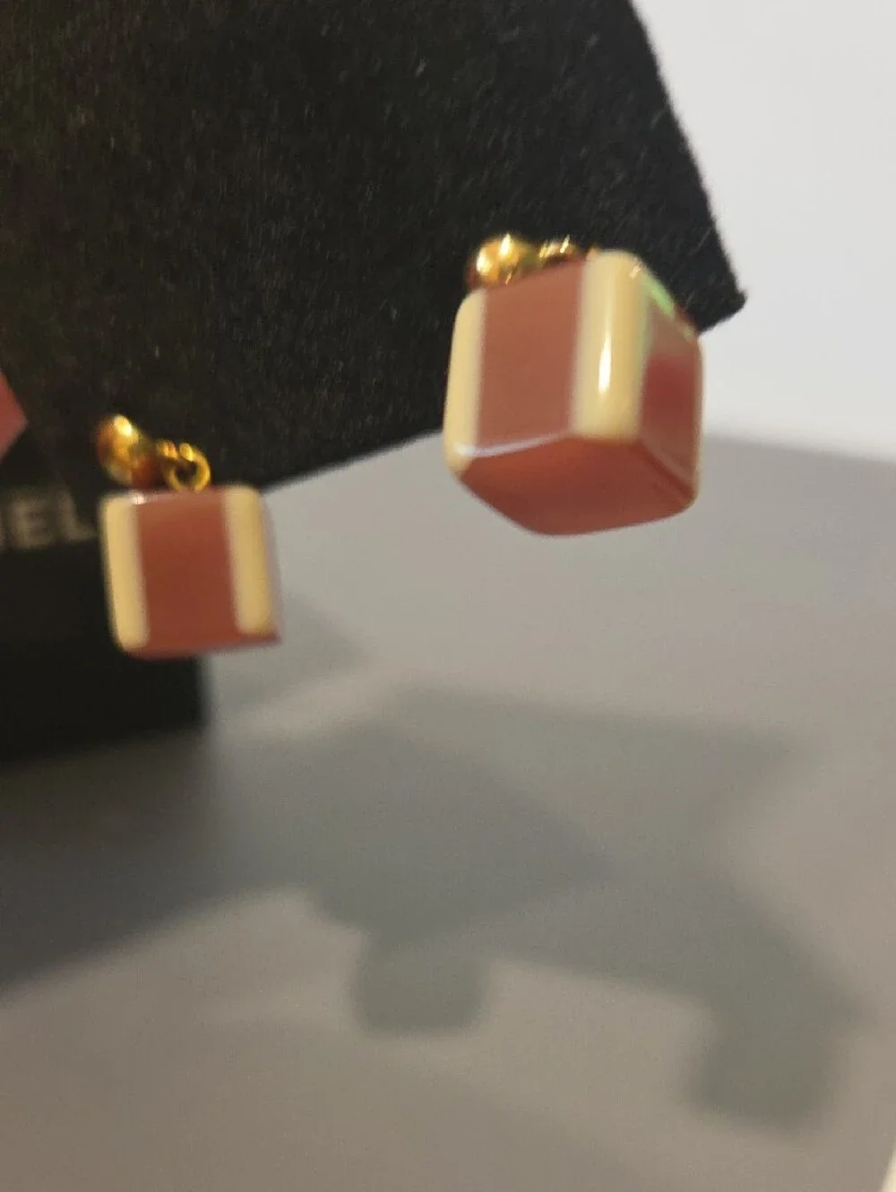 Vintage Chanel Cube/Dice Drop Earrings